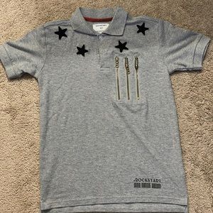 Boys Collar Rockstar Shirt